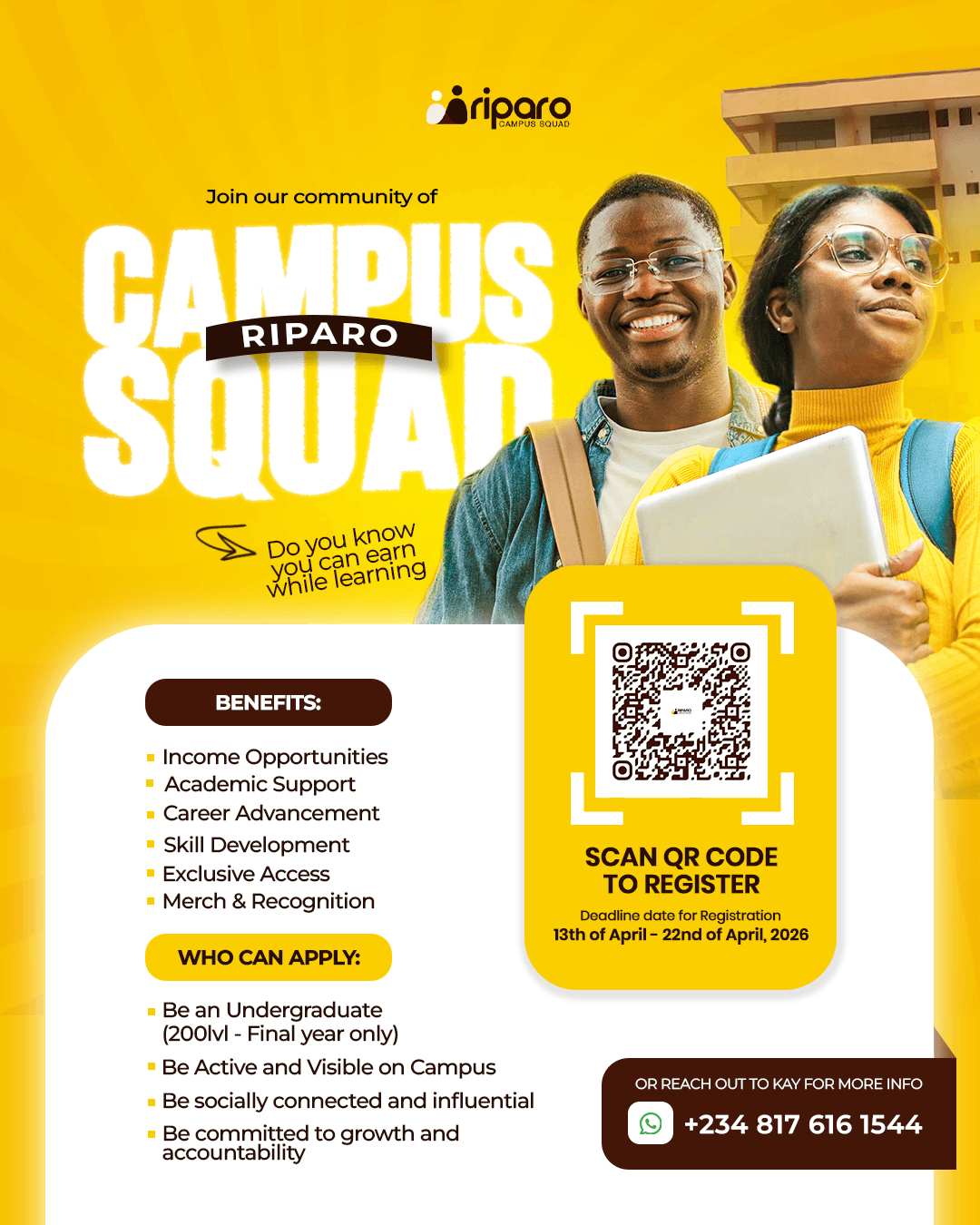 Riparo Campus Squad launch